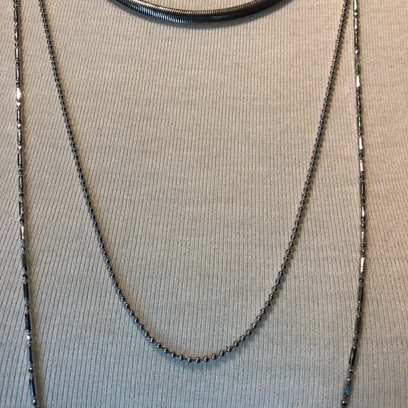 3 Chain Layered Necklace - Picture 3 of 5